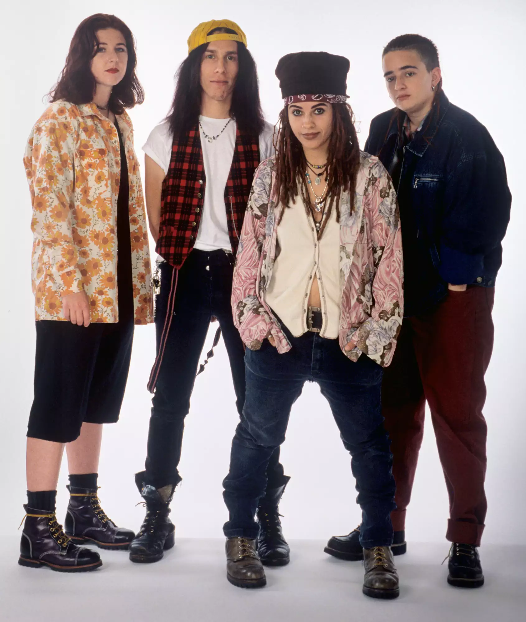 4 Non Blondes (Dawn Richardson, Louis Metoyer, Linda Perry, Christa Hillhouse) on July 18, 1993 in Bad Mergentheim.